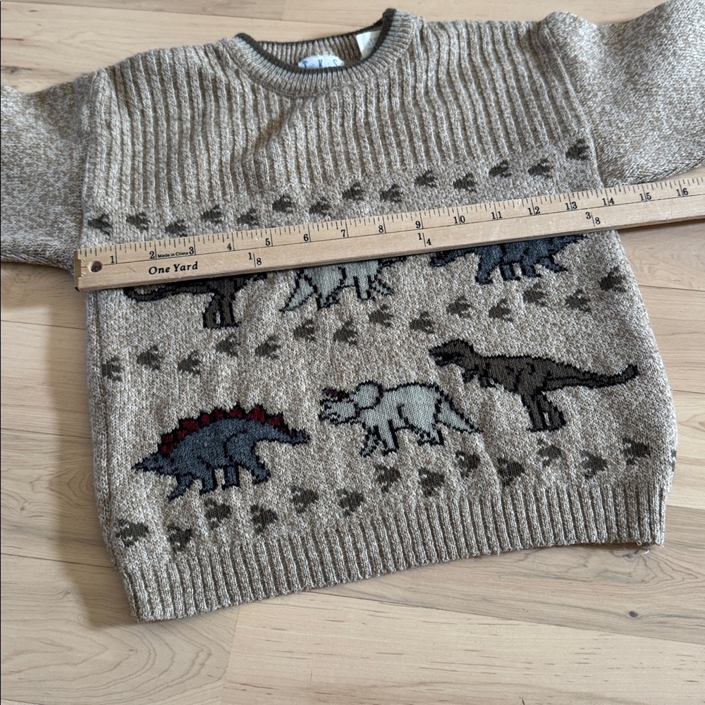 Vintage-Dinosaur-T-Rex Stegosaurus Triceratops Crewneck Sweater-5/6-Unisex - Picture 4 of 7